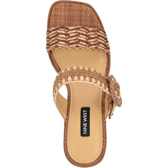 Nine West Emerey Woven Slide Sandals - Picture 4 of 5